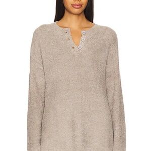 Barefoot Dreams CozyChic Lite Textured Pullover in Nickel